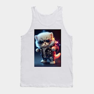 Cute Space Cat - Anime Art design Tank Top